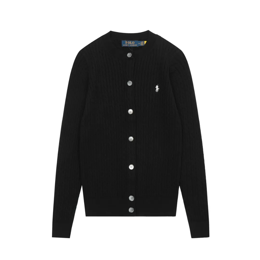 🅿️210 "Top quality" Style number: DS005# (not off the shelves all year round) [Ralph Lauren round neck solid color pony embroidered logo knitted cardigan long sleeves] ✅Ralph Lauren classic basic versatile twist knitted cardigan long sleeves ✅Main supplier platform live broadcast Wholesale entities Replenish when out of stock Not off the shelves ✅ZP quality 1:1 version Scan the code to enter the GF website Counter quality ✅Details and quality are the only one in Guangzhou. Imported quality cotton yarn, focusing on high-end, cost-effective, good quality needless to say. ✅The same style as Zhao Lusi is really amazing, so sweet, so beautiful. This cardigan is really good-looking. Rose red and white label Big red and blue label